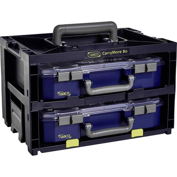 raaco CarryMore 80x2 Sortimentlåda (B x H x D) 386 x 241 x 278 mm Innehåll 1 st