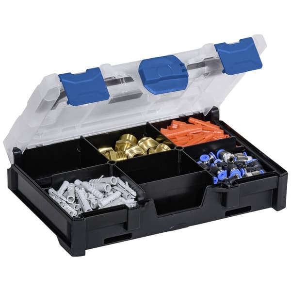 Allit EuroPlus MetaBox mini 63 Sortimentlåda (L x B x H) 250 x 167 x 63 mm Antal fack: 6 Innehåll 1 st