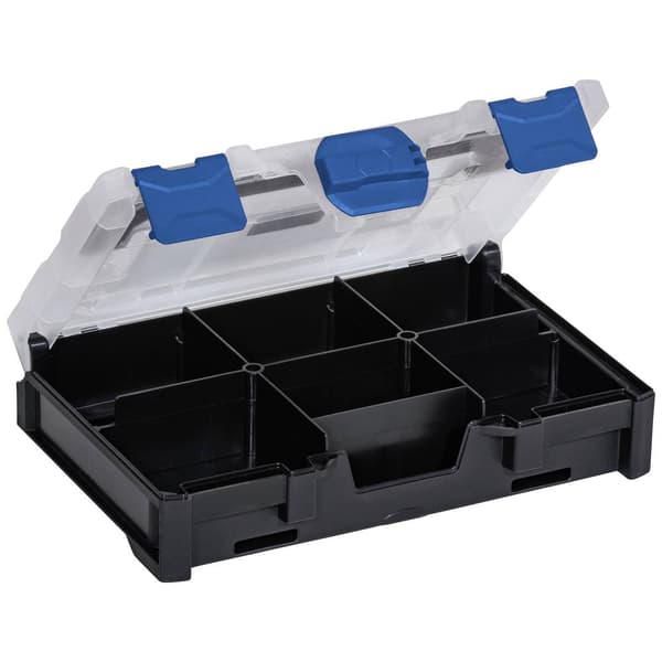 Allit EuroPlus MetaBox mini 63 Sortimentlåda (L x B x H) 250 x 167 x 63 mm Antal fack: 6 Innehåll 1 st