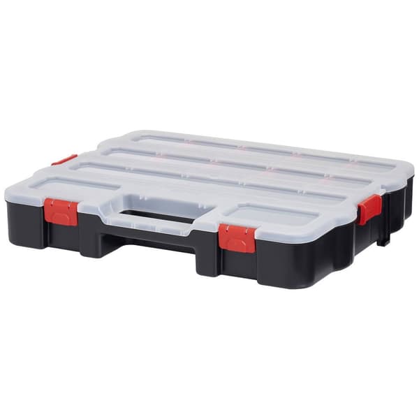 Verkstad Alutec 56080 Sortimentlåda (B x H x D) 470 x 80 x 373 mm Antal fack: 18 rörlig underavdelning Innehåll 1 st