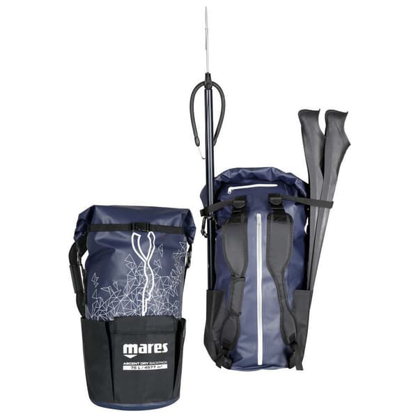 Mares Pure Passion Tør Sæk Ascent 75l Blå,Sort