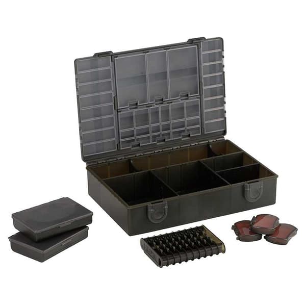 Fox International Laddad Medium Tackle Box Edges Svart
