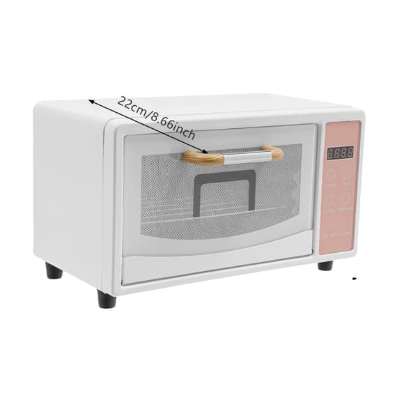 Multifunktionel Sterilisator, 10L Kapacitet, 2 Etager, Justerbare Hylder,Hvid