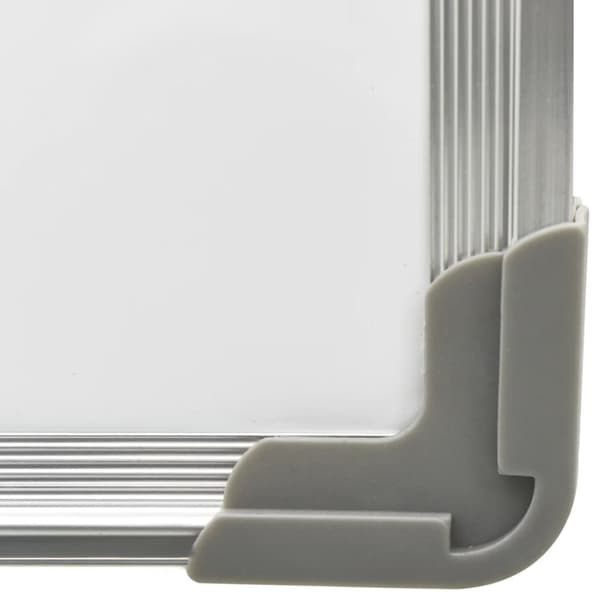 vidaXL magnetisk whiteboard 110x60 cm stål hvid