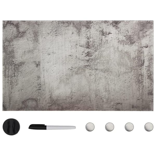 vidaXL Veggmontert magnettavle glass 100x60 cm