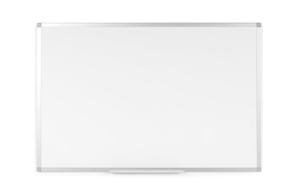 BI-OFFICE Ayda Whiteboard lackerad magnetisk torrtorkningsyta i stål aluminiumram 120x90cm