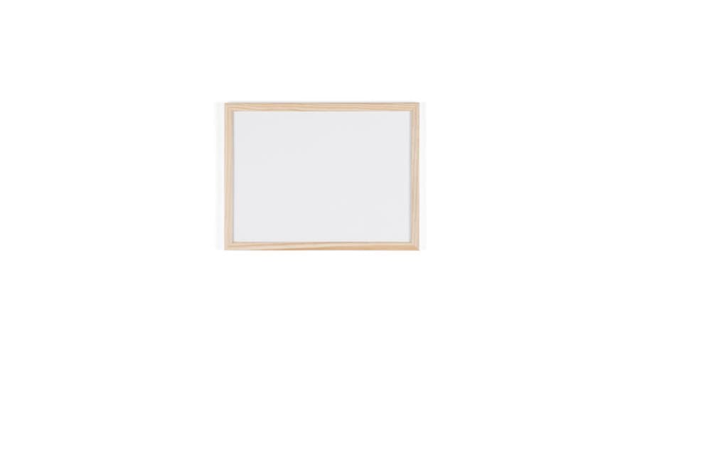BI-OFFICE Basic Whiteboard magnetisk yta ram i furu 40x30cm