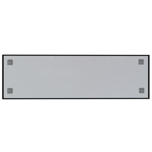 vidaXL væghængt magnettavle 100x30 cm hærdet glas sort