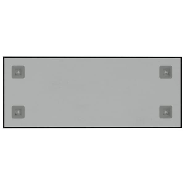 vidaXL Väggmonterad magnettavla svart 50x20 cm härdat glas