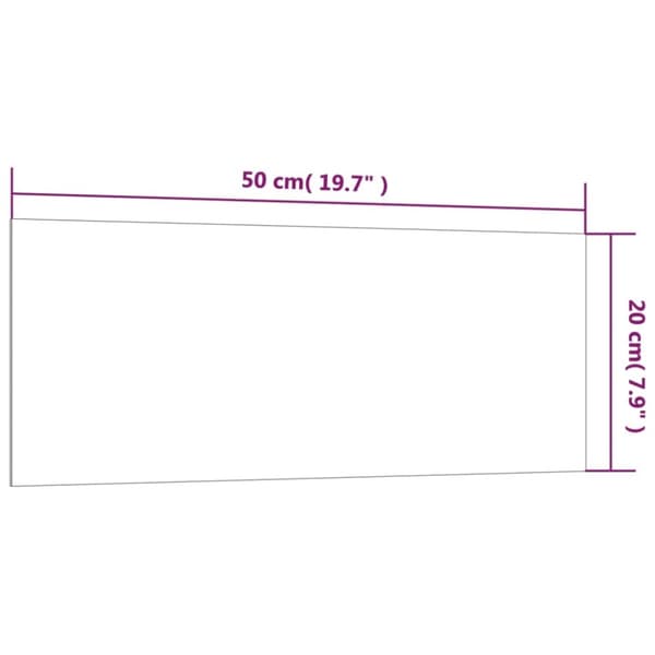 vidaXL Väggmonterad magnettavla svart 50x20 cm härdat glas