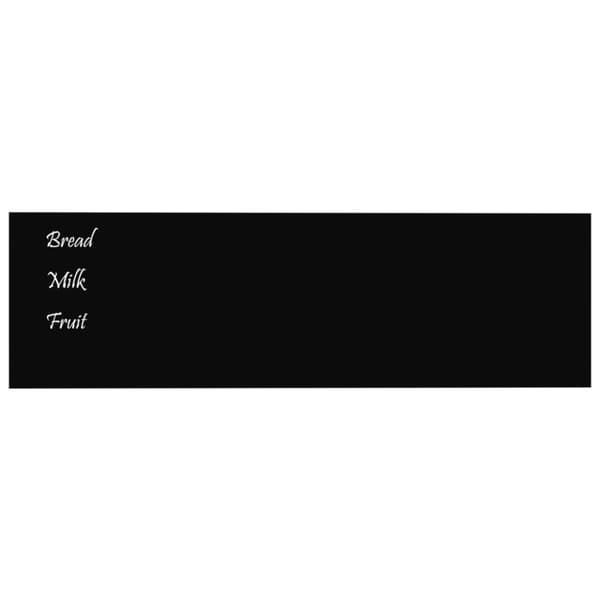vidaXL Väggmonterad magnettavla svart 100x30 cm härdat glas