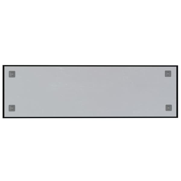 vidaXL Väggmonterad magnettavla svart 100x30 cm härdat glas