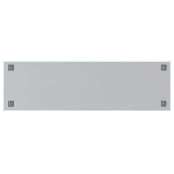 vidaXL Seinäkiinnitteinen magneettitaulu valkoinen 100x30 cm lasi