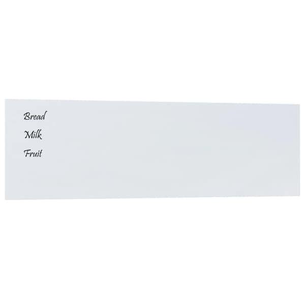 vidaXL Väggmonterad magnettavla vit 100x30 cm härdat glas