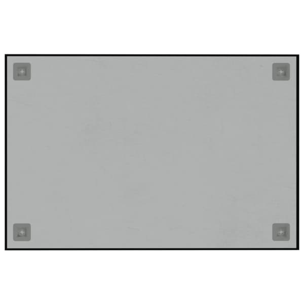 vidaXL Seinäkiinnitteinen magneettitaulu musta 60x40 cm karkaistu lasi