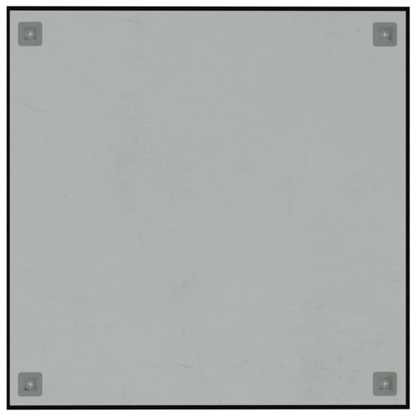 vidaXL væghængt magnettavle 60x60 cm hærdet glas sort