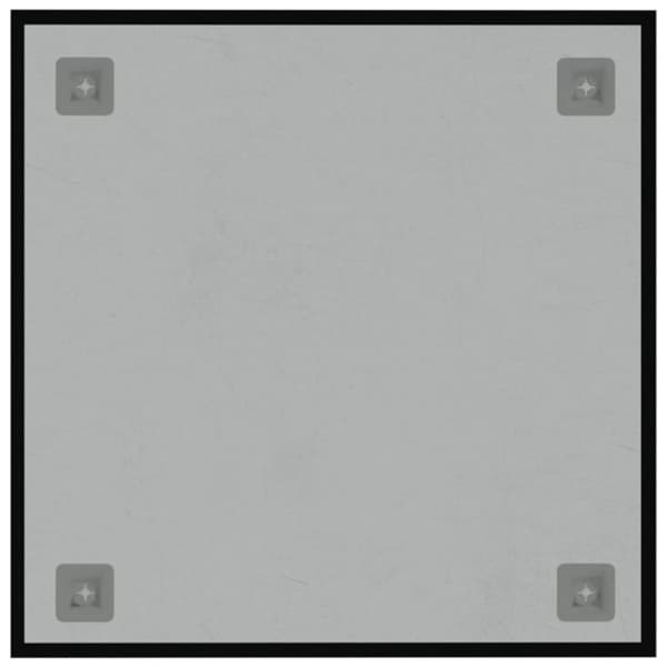 vidaXL Väggmonterad magnettavla svart 40x40 cm härdat glas