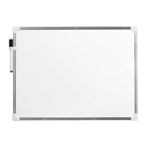 Magnetisk tavle med markør Hvid Aluminium 30 x 40 cm (12 enheder)