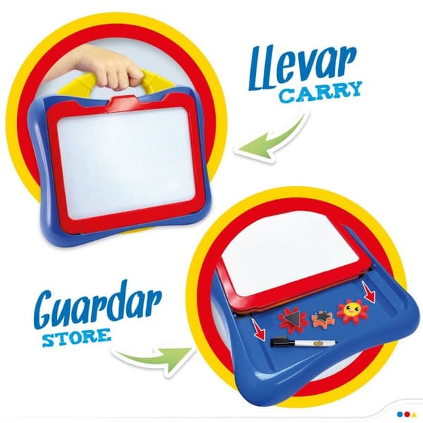 Magnettavle Colorbaby Dobbeltsidet (6 enheder)