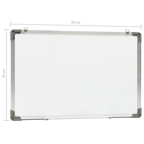 vidaXL magnetisk whiteboard 50x35 cm stål hvid -  Whiteboards