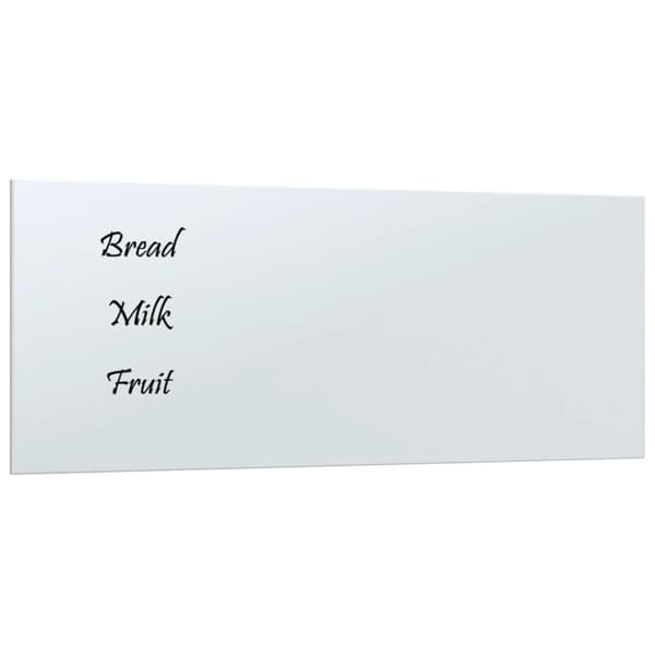 vidaXL væghængt magnettavle 50x20 cm hærdet glas hvid -  Whiteboards