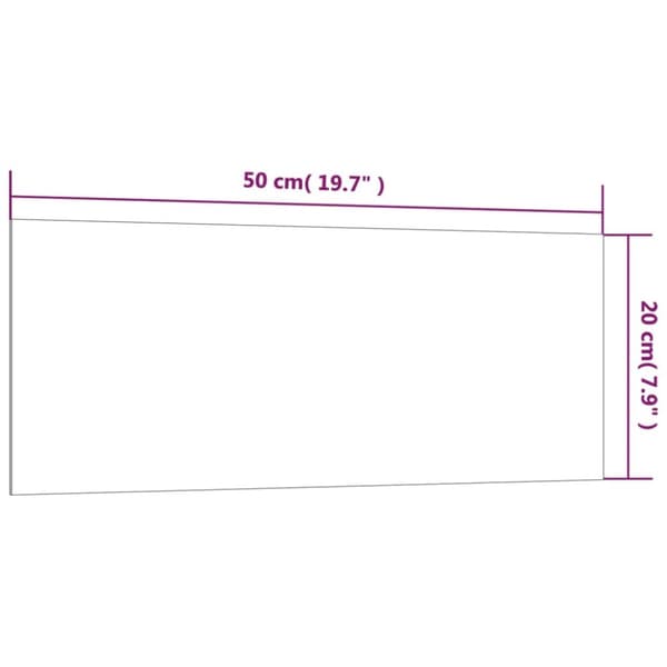 vidaXL væghængt magnettavle 50x20 cm hærdet glas hvid -  Whiteboards
