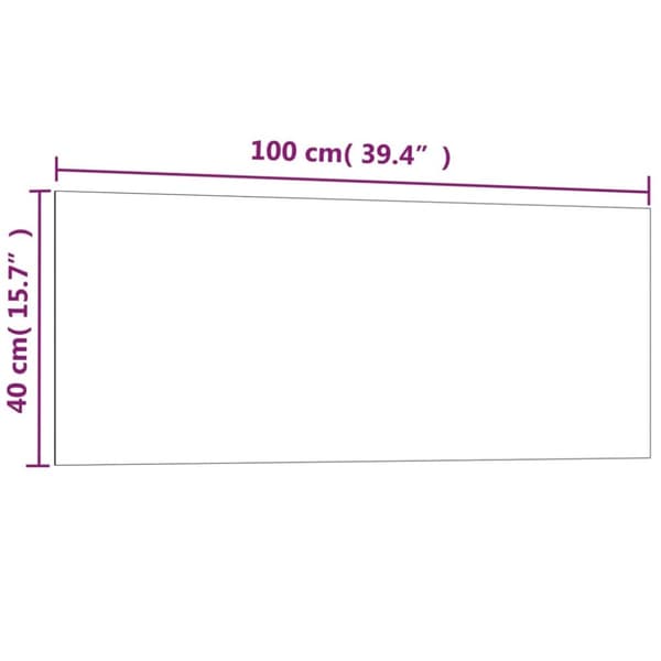 vidaXL væghængt magnettavle 100x40 cm hærdet glas hvid -  Whiteboards