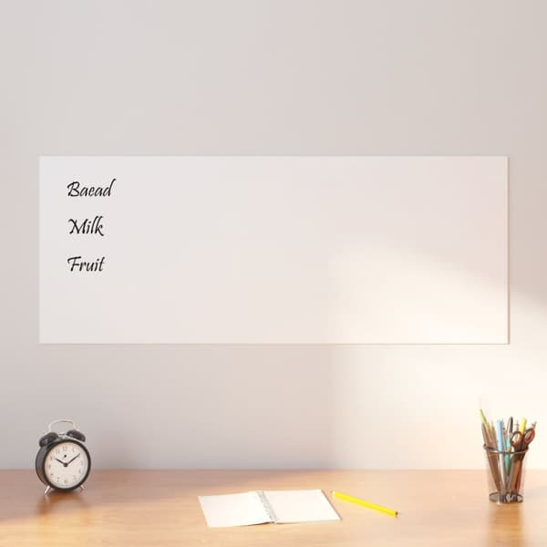 vidaXL væghængt magnettavle 100x40 cm hærdet glas hvid -  Whiteboards