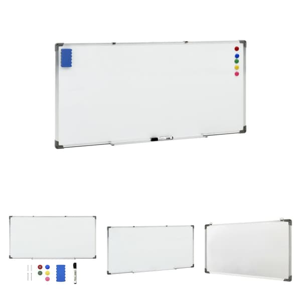 The Living Store magnetisk whiteboard 110x60 cm stål hvid -  Whiteboards
