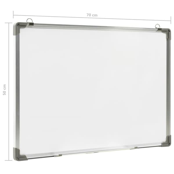 The Living Store magnetisk whiteboard 70x50 cm stål hvid -  Whiteboards