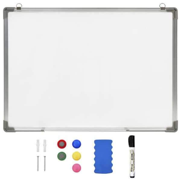 The Living Store magnetisk whiteboard 70x50 cm stål hvid -  Whiteboards