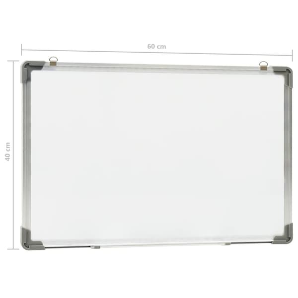 The Living Store magnetisk whiteboard 60x40 cm stål hvid -  Whiteboards
