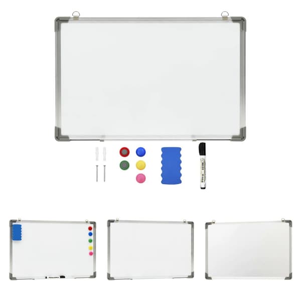 The Living Store Magnetisk whiteboard vit 60x40 cm stål -  Whiteboards