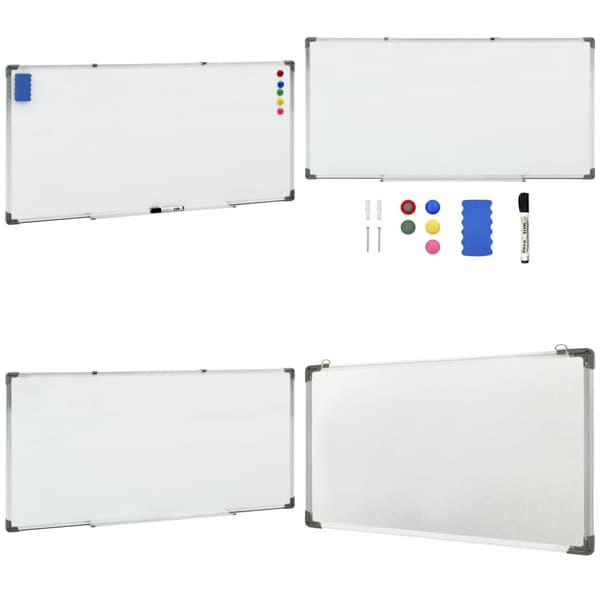 Magnetisk whiteboard 110x60 cm stål hvid - Magnetisk Tavle - Magnetiske Tavler - Home & Living
