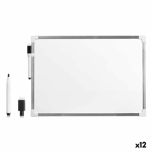 Magnetisk tavle med markør Pincello 422 Hvid Aluminium