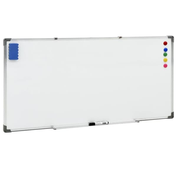 Magnetisk whiteboard vit 110x60 cm stål