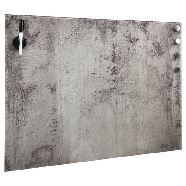 Magnetisk glastavla väggmonterad 80x60 cm