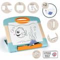 Miniatyrbillede 2 af 8: Magisk Tavle Smoby Magnetic modulo slate Hvid Træ