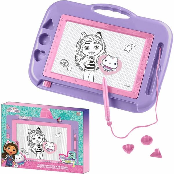 Magisk Svart Tavla Gabby's Dollhouse Purpur 100 % ABS