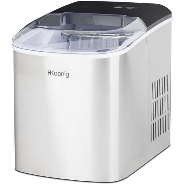 HKoeNIG Ismaskin - ICEK12 - Upp till 12 kg isbitar per dag - 6 till 13 minuters produktion - Rostfritt stål