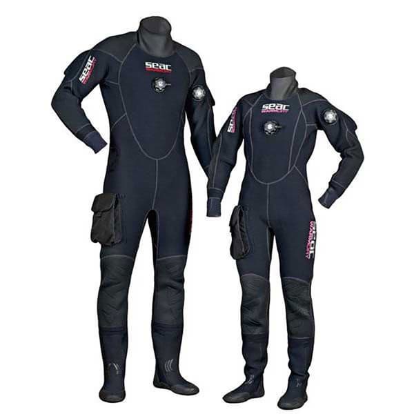 Seacsub Torrdräkt Kvinna Warm Svart 2XL