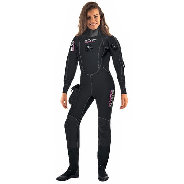 Seacsub Torrdräkt Kvinna Warm Svart 2XL
