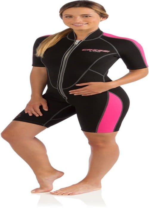 Cressi dykardräkt - XLV457523 - Lido Lady 2 mm - 2 mm Neopren Shorty våtdräkt för kvinnor