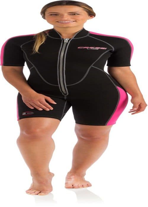 Cressi dykardräkt - XLV457523 - Lido Lady 2 mm - 2 mm Neopren Shorty våtdräkt för kvinnor