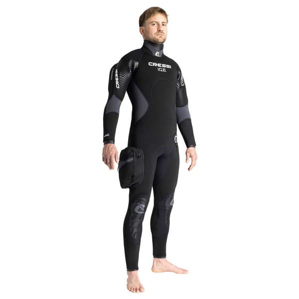 Cressi Ice 2024 7 Mm Halvtør Dragt Sort 2XL