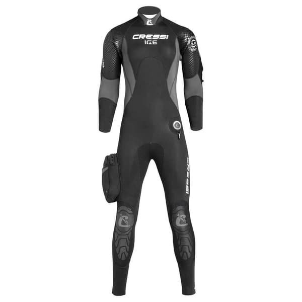 Cressi Ice 2024 7 Mm Halvtør Dragt Sort M