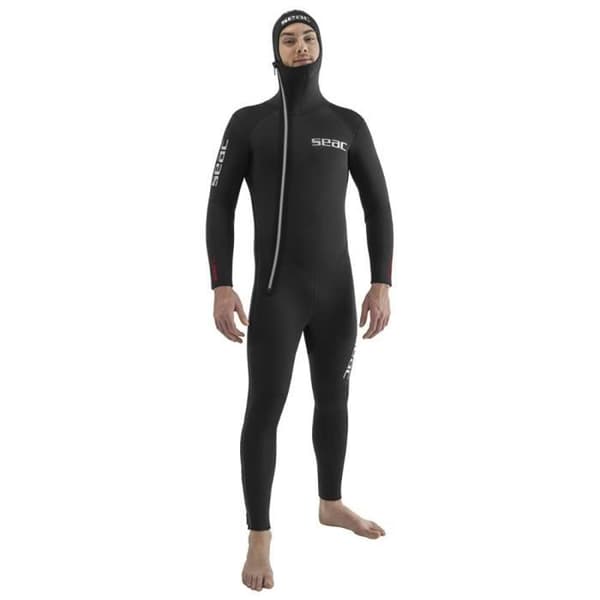 Dykardräkt - SEAC - Club Man - 5 mm - Svart - Integrerad huva