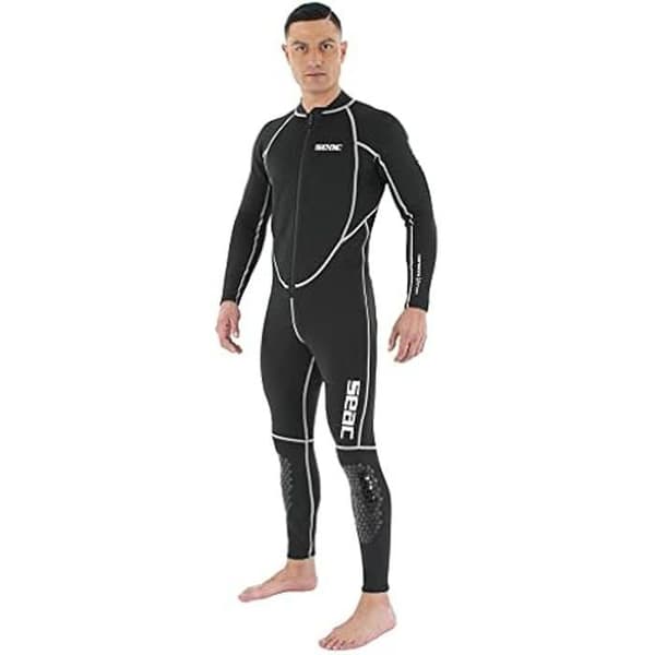 Enstyckad dräkt - SEAC - Carezza - 2mm doublat neopren - Knäförstärkningar - Frontal dragkedja