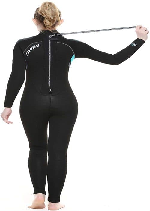 Cressi dykardräkt - XLR106751 - Castoro Lady 5mm - 5mm High Stretch Neopren Dykardräkt för kvinnor