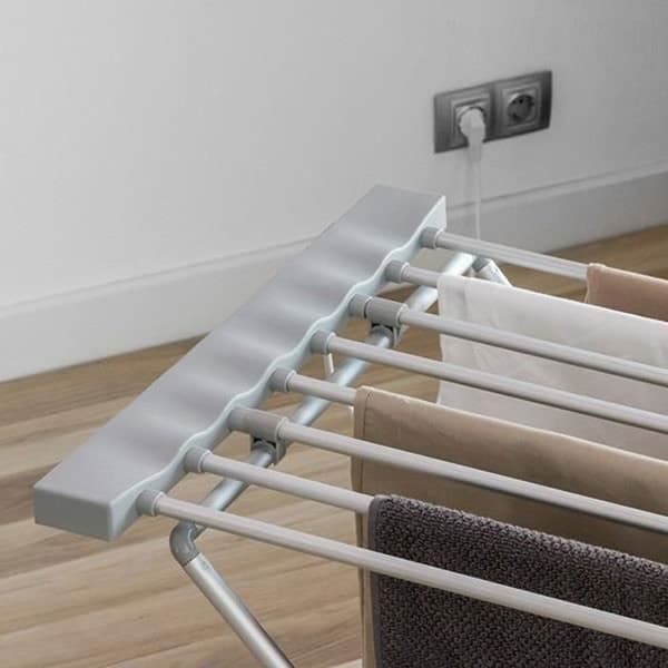 Elställ för torkställ elektriskt 8 stänger Värme torkställ Inomhus torkställ FOLDABLE